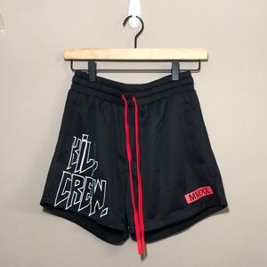 🏇 Kill Crew Black Shorts with Red Accents
